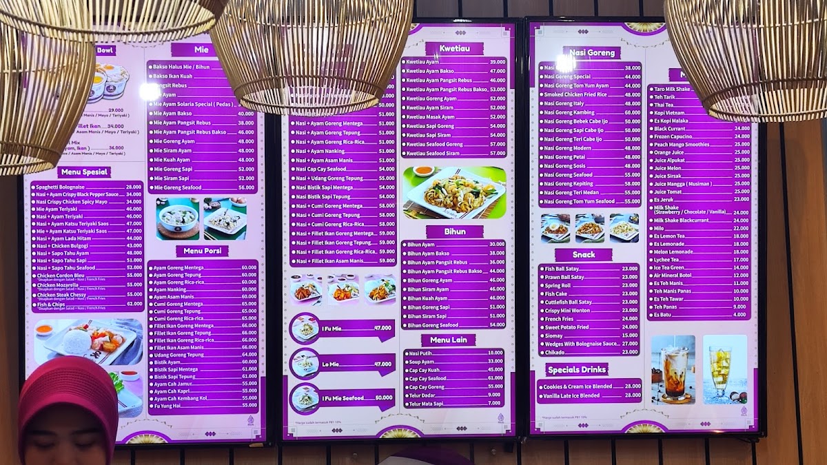 Menu Solaria - E-Walk Balikpapan Super Blok-1